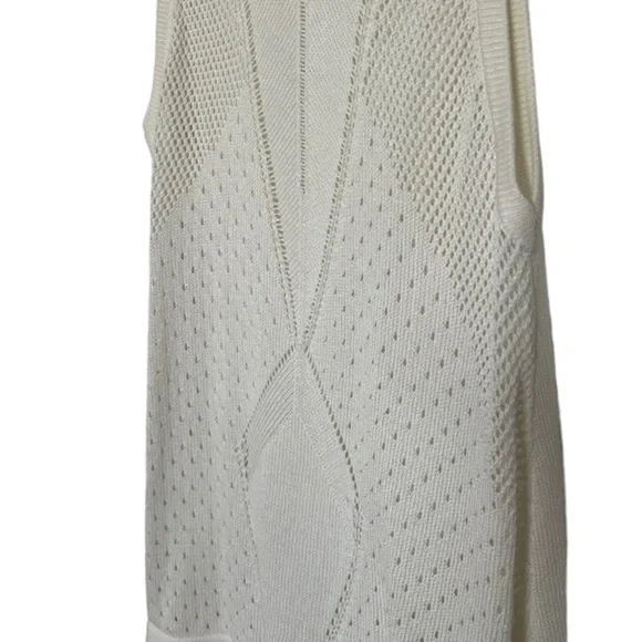 cabi Ivory Tennis Sweater (M) - Picture 6 of 8